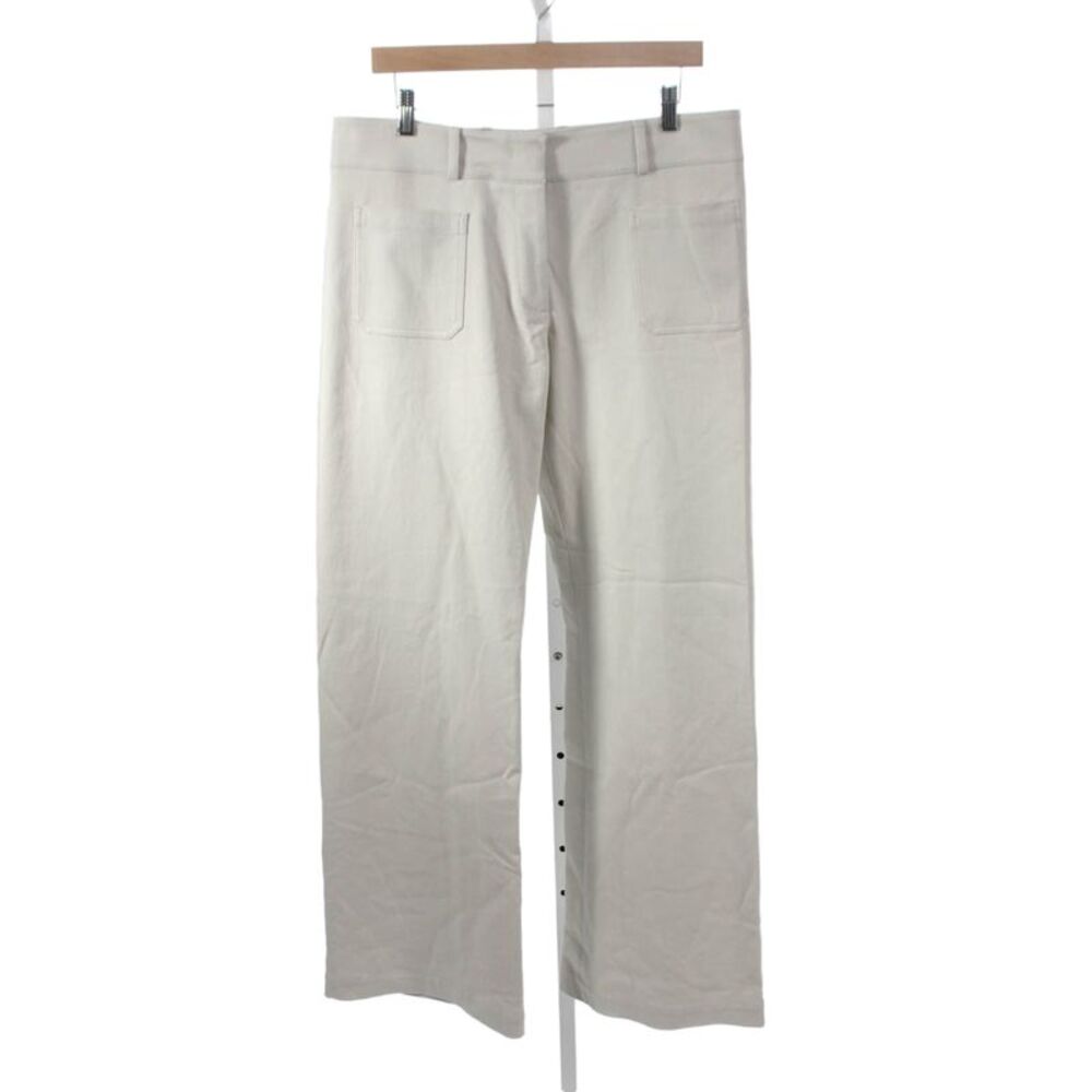 Sharis Mens Chino Pants Beige High Rise 34 Inseam 98% Cotton Size 48
